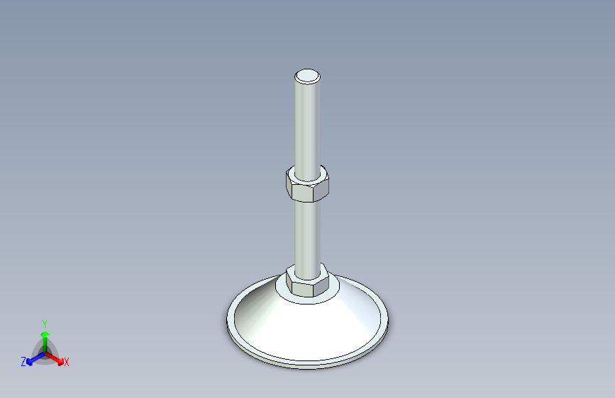 脚轮脚杯3D  WAH01-D100-M16-L150.x_t