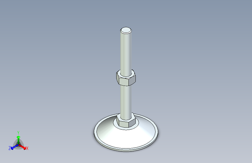 脚轮脚杯3D  WAH01-D90-M16-L150.x_t