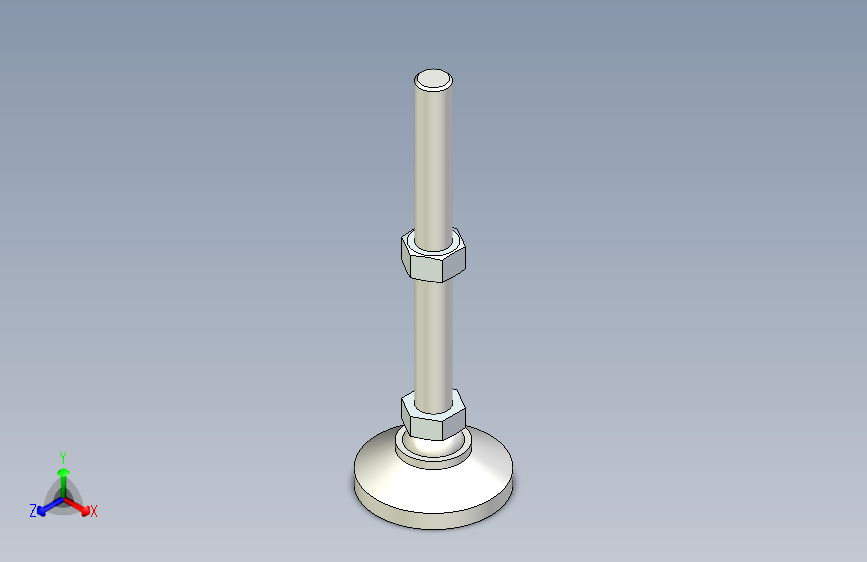 脚轮脚杯3D  WAG71-D100-M24-L250.x_t