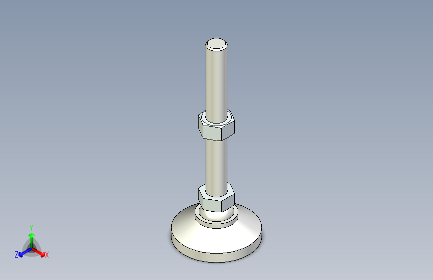 脚轮脚杯3D  WAG71-D100-M24-L200.x_t