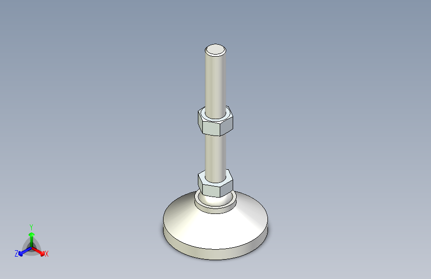 脚轮脚杯3D  WAG71-D100-M20-L150.x_t