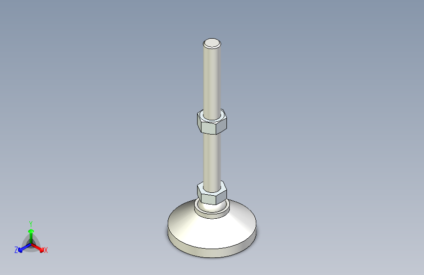 脚轮脚杯3D  WAG71-D100-M20-L200.x_t