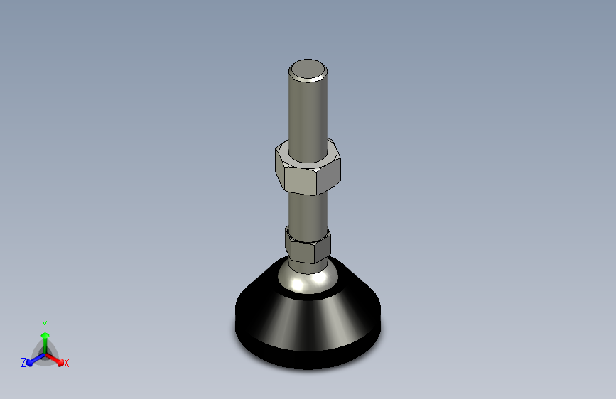 脚轮脚杯3D  WAG11-D60-M16-L80.x_t