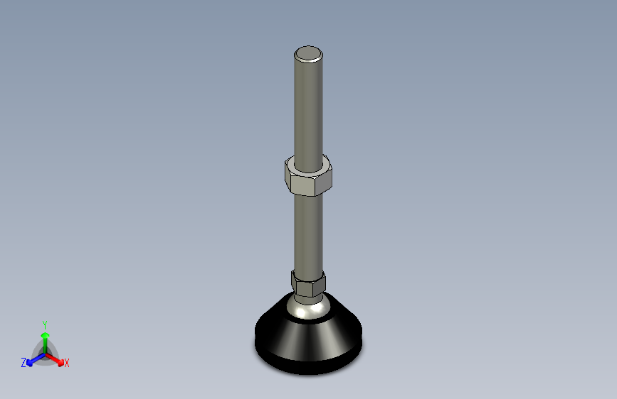 脚轮脚杯3D  WAG11-D60-M16-L150.x_t