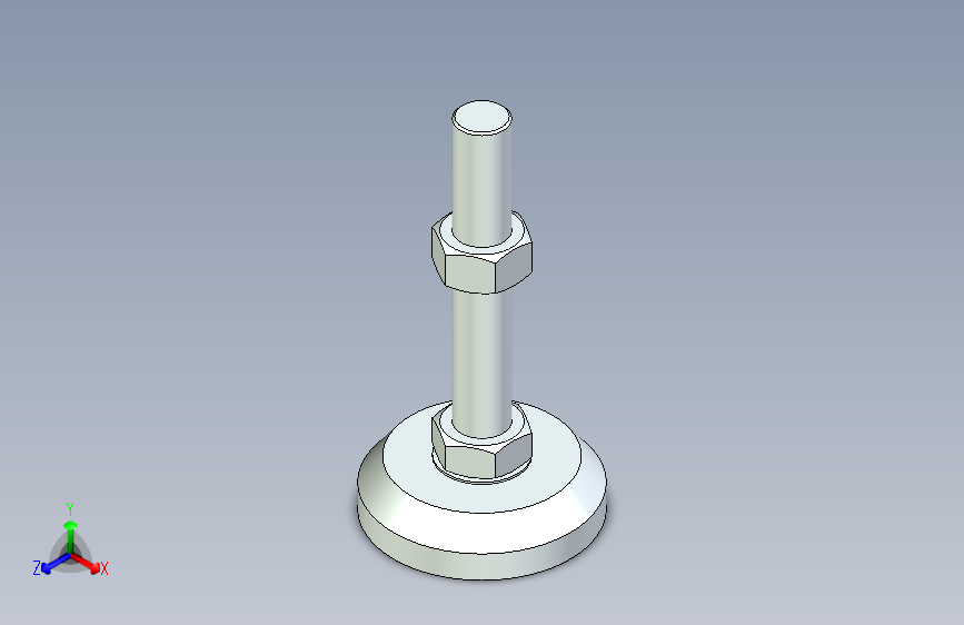 脚轮脚杯3D  WAD82-D100-M24-L150.x_t