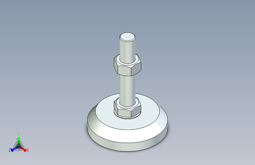 脚轮脚杯3D  WAD82-D100-M20-L100.x_t