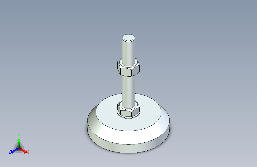 脚轮脚杯3D  WAD82-D100-M16-L100.x_t