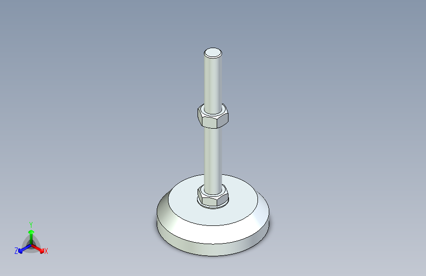 脚轮脚杯3D  WAD82-D100-M16-L150.x_t