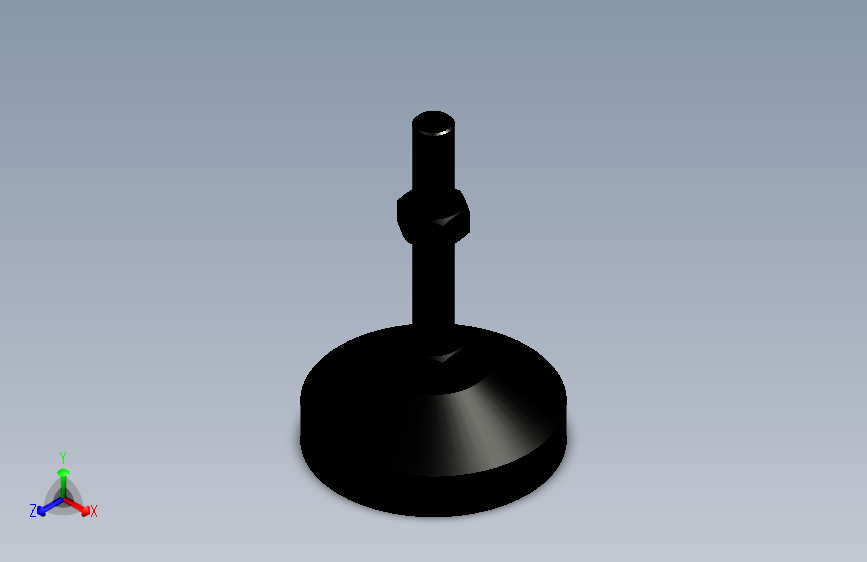 脚轮脚杯3D  WAD72-D100-M16-L100.x_t