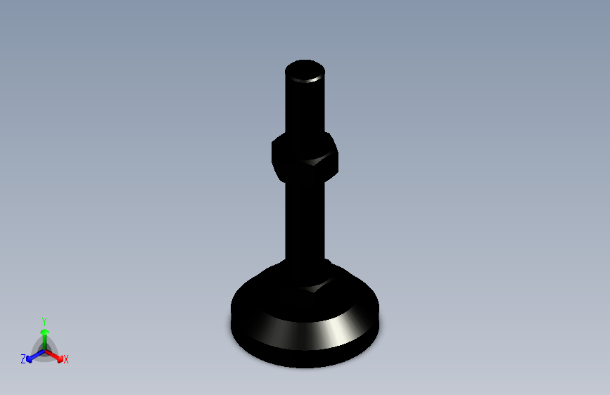 脚轮脚杯3D  WAD72-D60-M16-L100.x_t