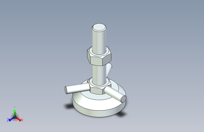 脚轮脚杯3D  WAD61-D60-M16-L75.x_t