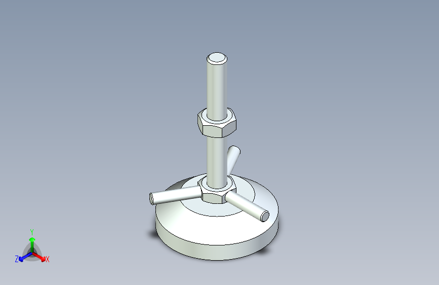 脚轮脚杯3D  WAD61-D60-M10-L75.x_t