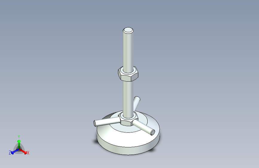 脚轮脚杯3D  WAD61-D60-M10-L100.x_t