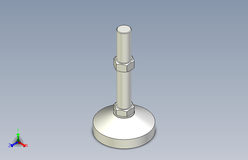 脚轮脚杯3D  WAD51-D100-M24-L150.x_t