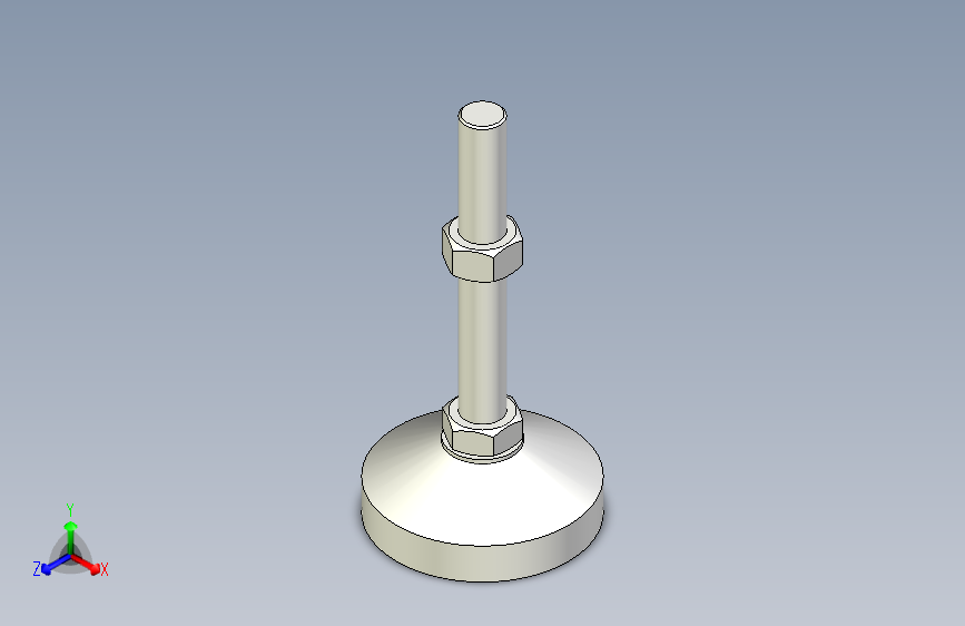 脚轮脚杯3D  WAD51-D100-M20-L150.x_t