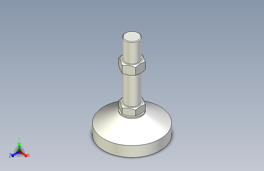 脚轮脚杯3D  WAD51-D100-M24-L100.x_t