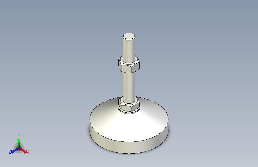 脚轮脚杯3D  WAD51-D100-M16-L100.x_t