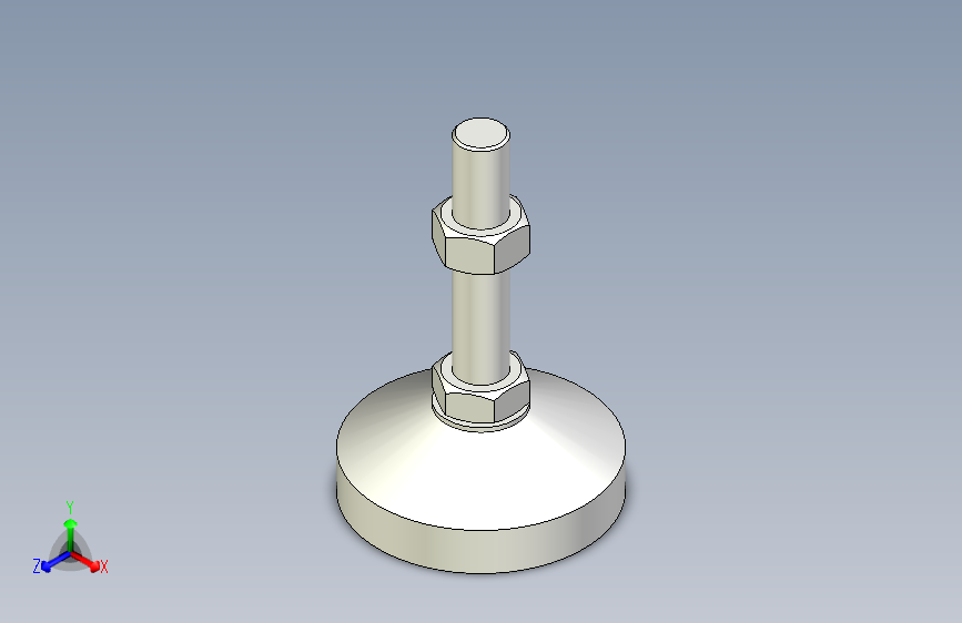 脚轮脚杯3D  WAD51-D100-M20-L100.x_t