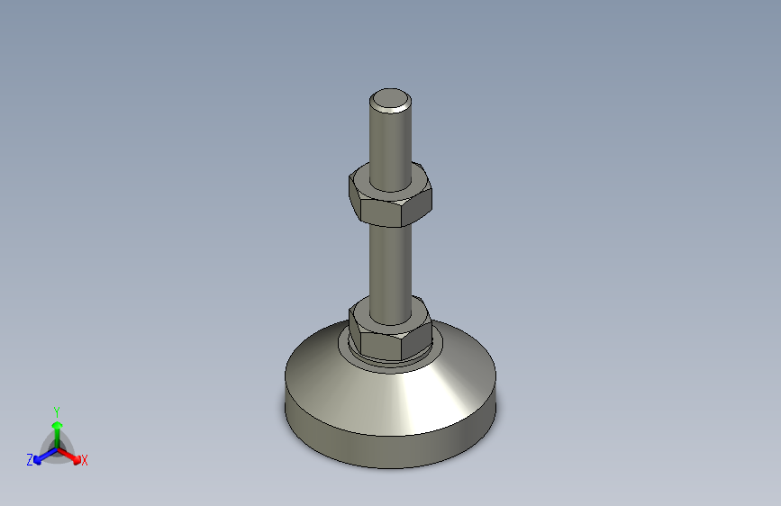 脚轮脚杯3D  WAD36-D40-M8-L50.x_t