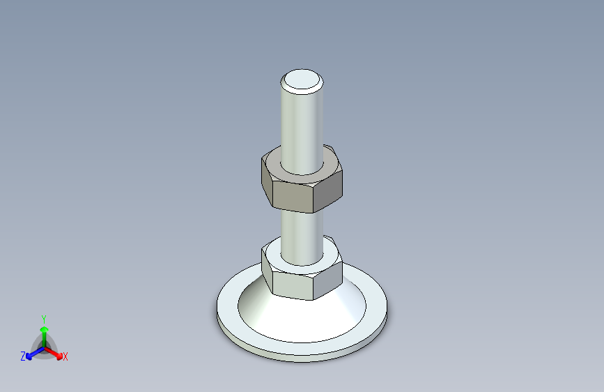脚轮脚杯3D  WAC21-D40-M10-L50.x_t