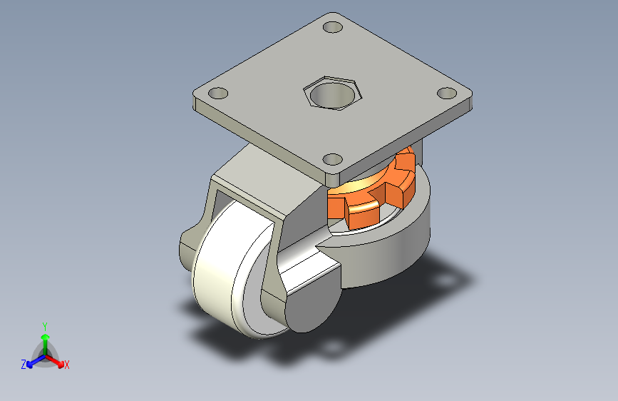 脚轮脚杯3D  J-CXA01-60-NJ.x_t