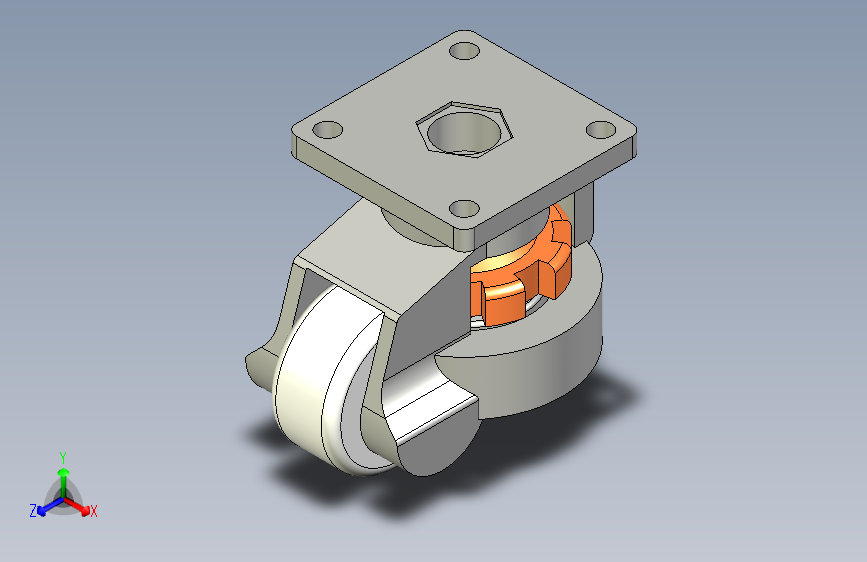 脚轮脚杯3D  J-CXA01-40-NJ.x_t