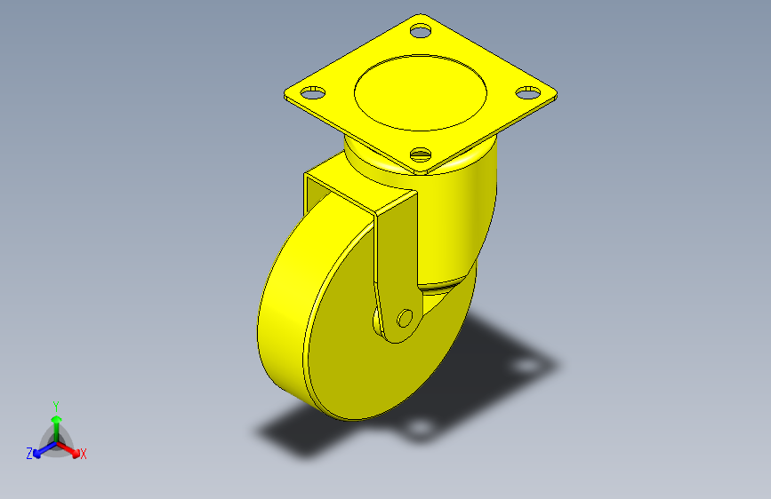 脚轮脚杯3D  J-CTB01-D130-RD.x_t