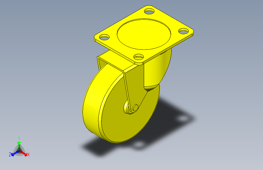 脚轮脚杯3D  J-CTB01-D75-RD.x_t