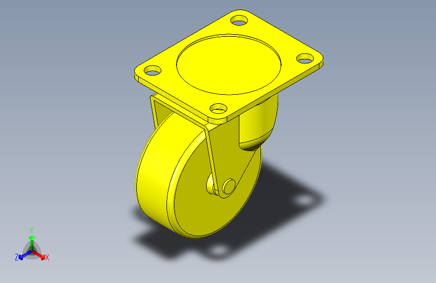 脚轮脚杯3D  J-CTB01-D50-RD.x_t