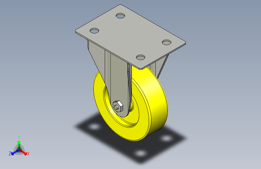 脚轮脚杯3D  J-CTA01-D100-RD.x_t