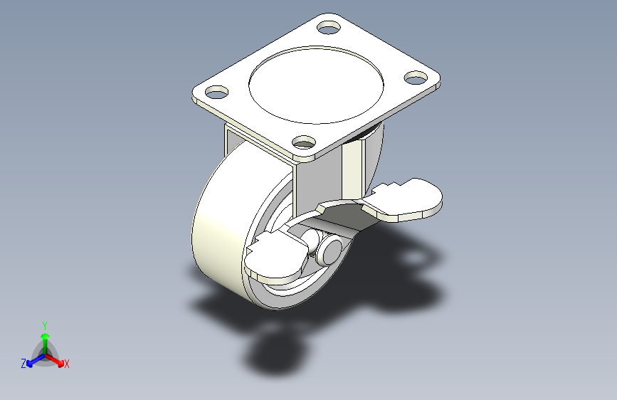 脚轮脚杯3D  J-CPB02-D38-NA.x_t