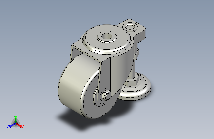 脚轮脚杯3D  CLU01-D75-NE.x_t