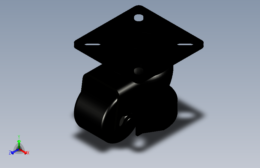 脚轮脚杯3D  CLT01-D50.x_t