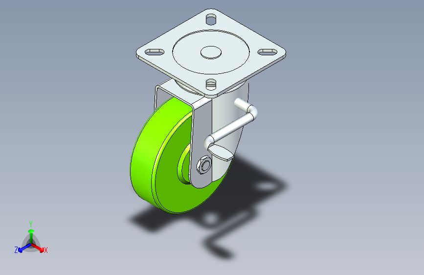 脚轮脚杯3D  CLC02-D130-UC.x_t