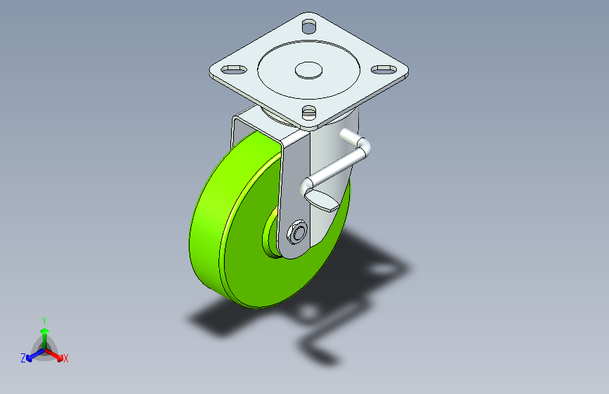脚轮脚杯3D  CLC02-D150-UC.x_t