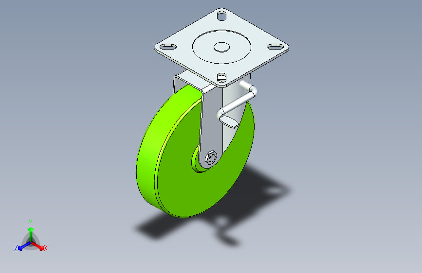 脚轮脚杯3D  CLC02-D200-UC.x_t