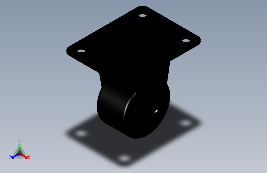 脚轮脚杯3D  CLB06-D65A-N.x_t