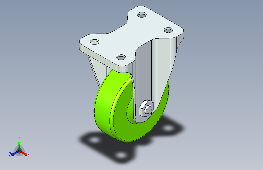 脚轮脚杯3D  CLB01-D100-UC.x_t