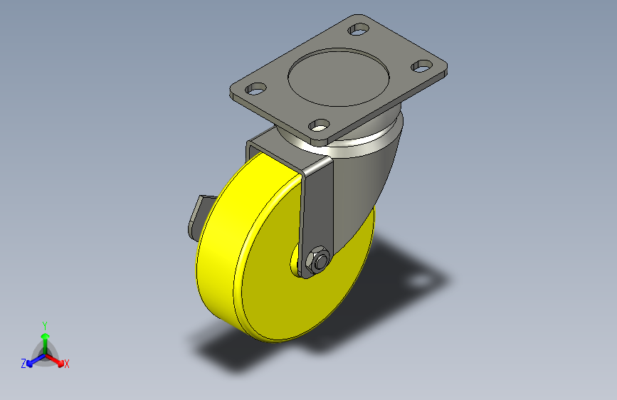 脚轮脚杯3D  CKR33-D100-UB.x_t