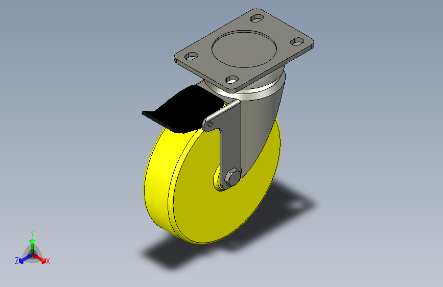 脚轮脚杯3D  CKR32-D125-UB.x_t