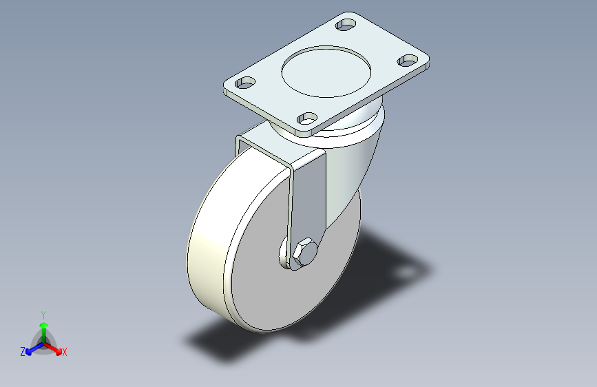 脚轮脚杯3D  CKR01-D100-PB.x_t