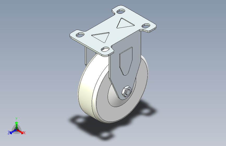 脚轮脚杯3D  CKQ01-D100-PB.x_t