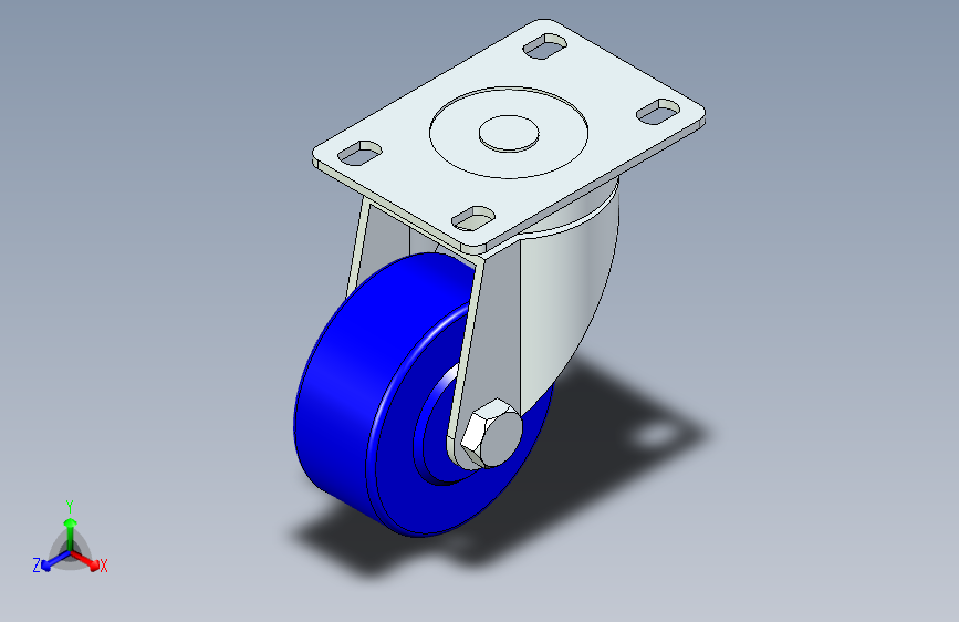 脚轮脚杯3D  CKP11-D75-US.x_t