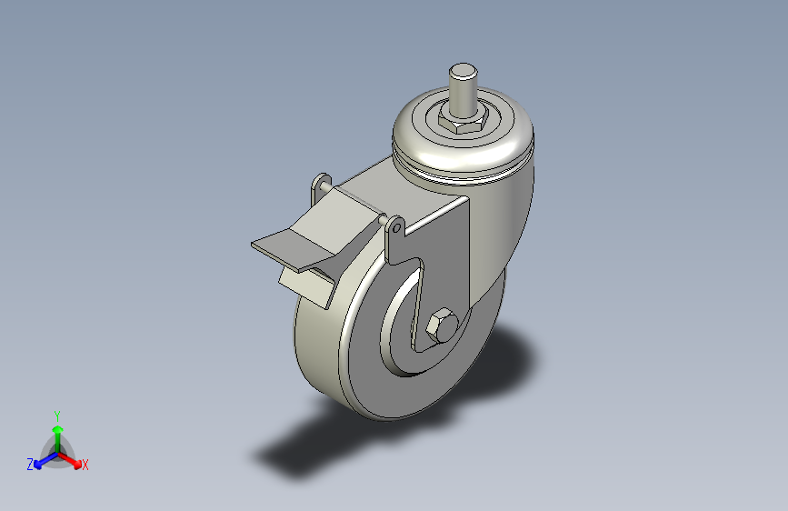 脚轮脚杯3D  CKN22-D100-SF.x_t