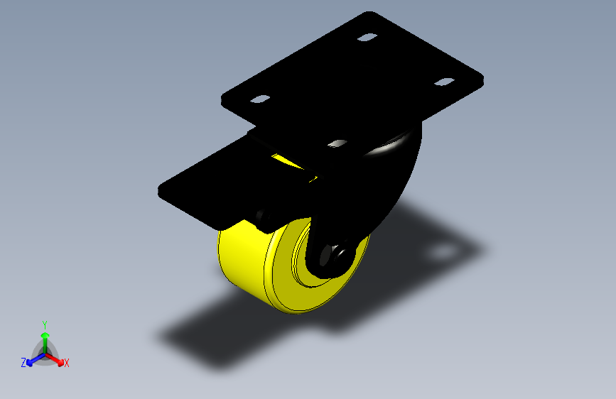 脚轮脚杯3D  CKK02-D50-PA.x_t