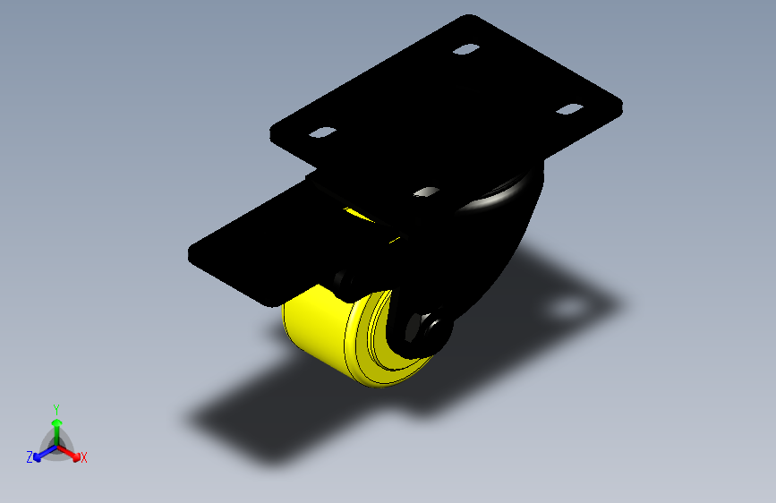 脚轮脚杯3D  CKK02-D40-PA.x_t