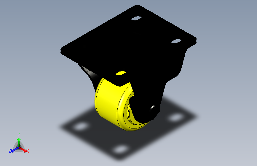 脚轮脚杯3D  CKJ01-D40-PA.x_t