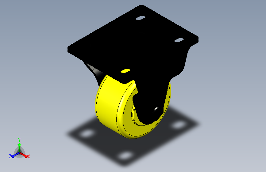 脚轮脚杯3D  CKJ01-D50-PA.x_t