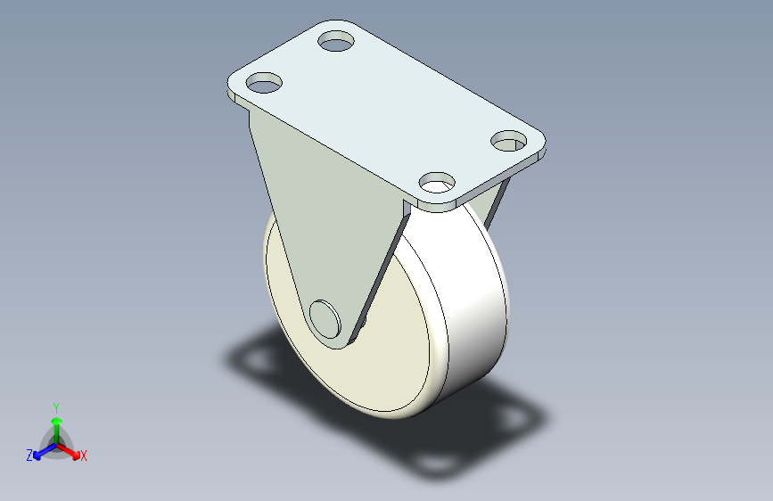 脚轮脚杯3D  CKC01-D38-NA.x_t