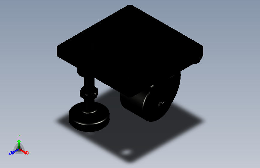 脚轮脚杯3D  CGV01-D65-NE.x_t